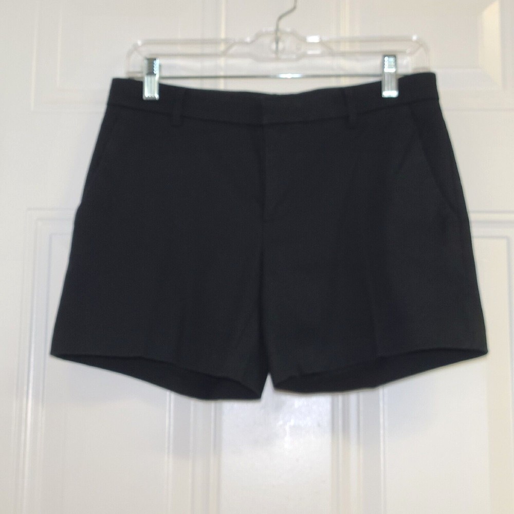 Banana Republic Shorts Womens Size 0 Black Chino Pockets Stretched